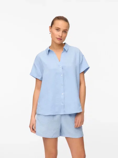 VERO MODA Bluză VMMelaney deschis albastru