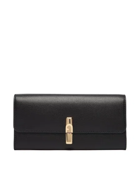 Portfel Furla elegancki skórzany czarny