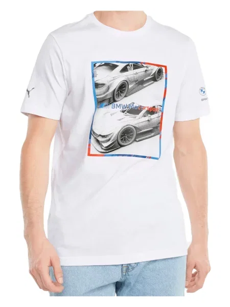 Tričko Puma s autogramem bílé