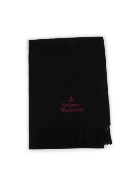 Szal Vivienne Westwood z nadrukiem czarna