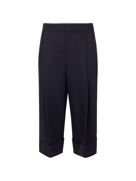 Pantaloni Elisabetta Franchi de lână albastru