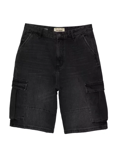 Pull&Bear Pantaloni eleganți negru