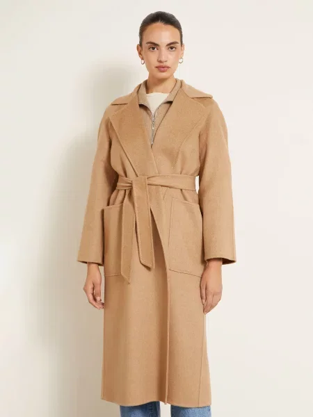 Max Mara Kabát Z Velbloudí Srsti Ready velbloudí