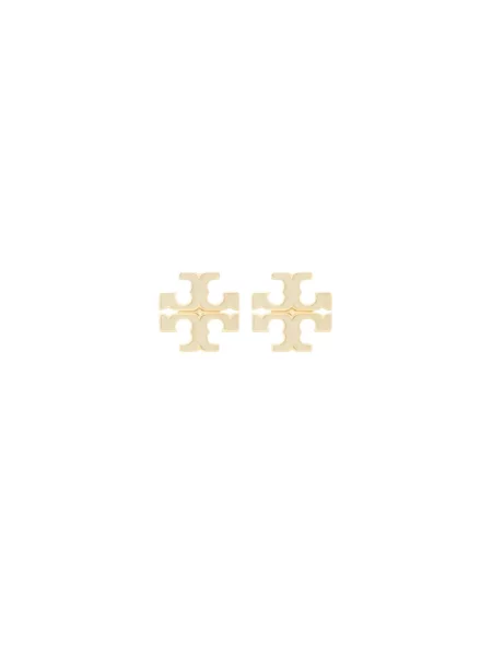 Kolczyki Tory Burch beżowe