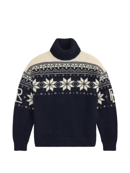 Pulover Ralph Lauren Purple Label din cașmir albastru
