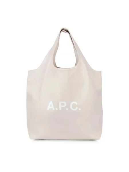 Shopperka A.p.c. skórzana różowa