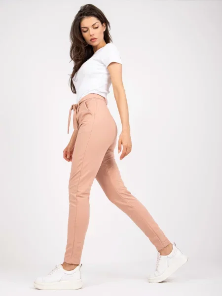 Hlače Fashionhunters bež