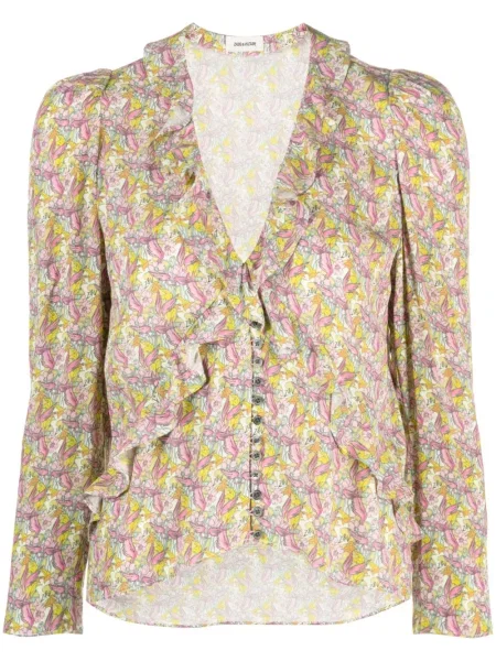 Bluză Zadig&voltaire cu volane lungă