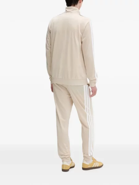 Pantaloni Adidas cu dungi alergare negru
