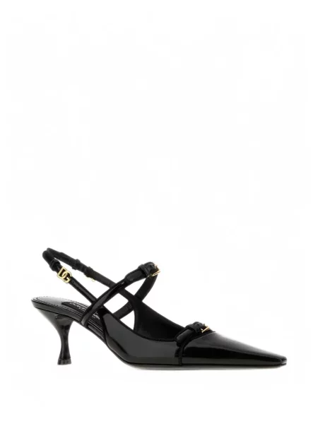 Bateliai Dolce & Gabbana slingback su autografu juoda