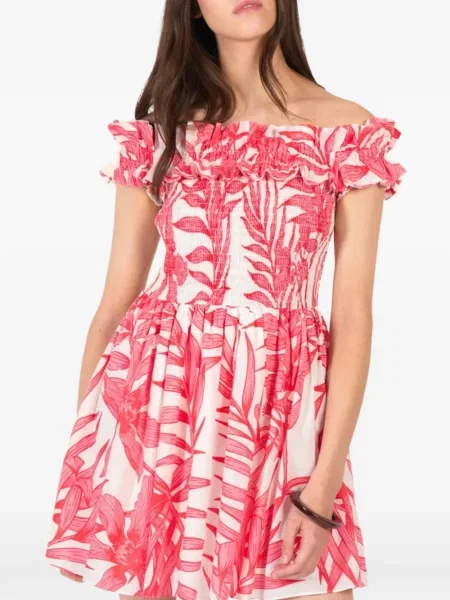Rochie Poupette St Barth cu volane alb