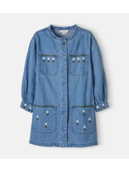 Gyerek denim ruha Stella Mccartney kék