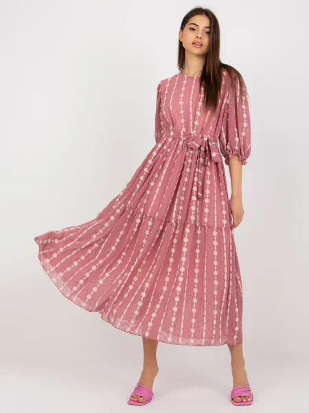 Obleka obleka Fashionhunters roza