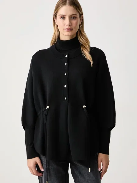Fracomina cardigan pentru femei cu vâscoză negru