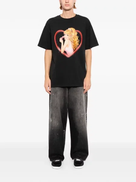Tricou Melt cu imagine negru