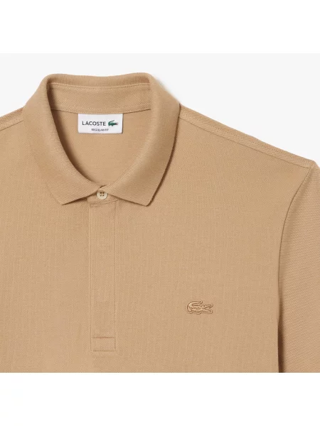 Поло Lacoste бежевое