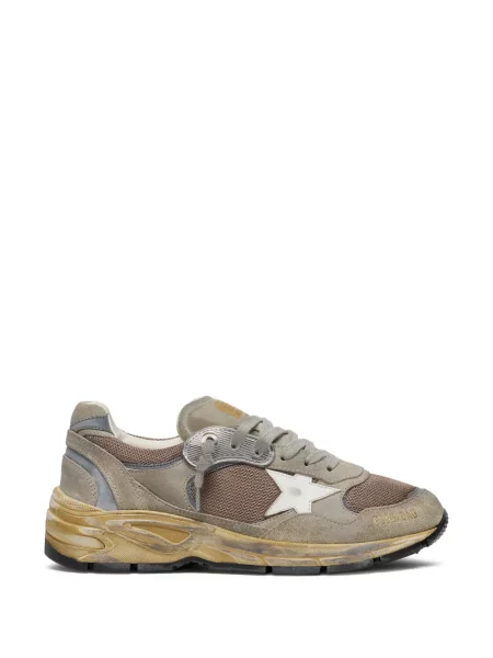 Sneakerși Golden Goose cu șireturi din dantelă gri