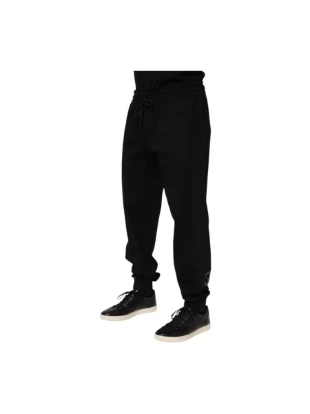Joggery Dolce And Gabbana z logo czarne