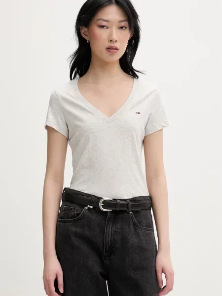 Tommy Jeans tričko šedé