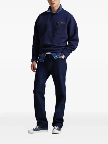 Șapcă Polo Ralph Lauren cu model herringbone din țesătură twill cu imagine albastru