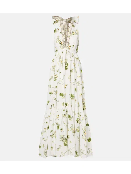 Rochie maxi Camilla de costum alb