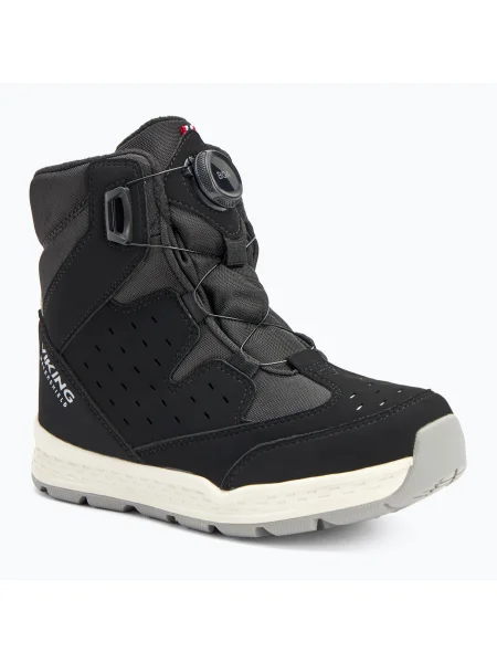 Gyerek hótaposó Viking Footwear Espo Warm Waterproof BOA black fekete