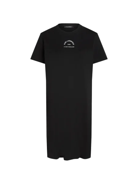 Mini rochie tip cămașă Karl Lagerfeld de costum mini negru