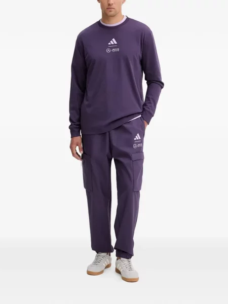 Γυμναστήριο μικρός μπλούζα Adidas με αυτόγραφο γκρι