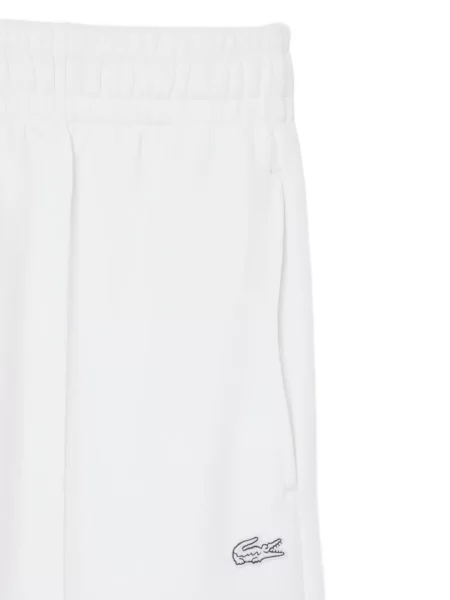 Pantaloni Lacoste alergare cu autograf cu cordon alb