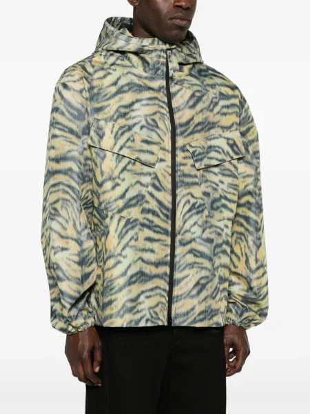 Geacă Kenzo cu imprimeu abstract galben
