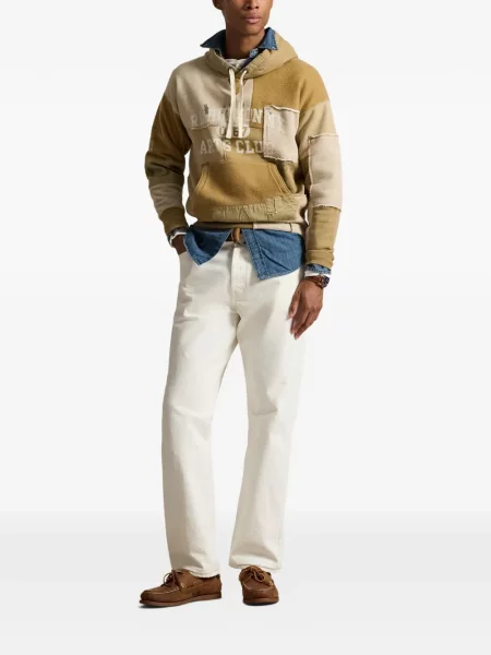Șapcă Polo Ralph Lauren cu două rânduri de nasturi de in în carouri albastru