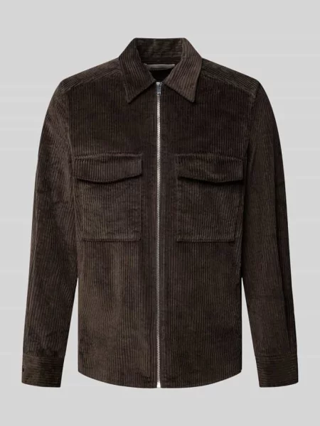 Drykorn Koszula Z Sztruksu Gunray Comfort Fit braun