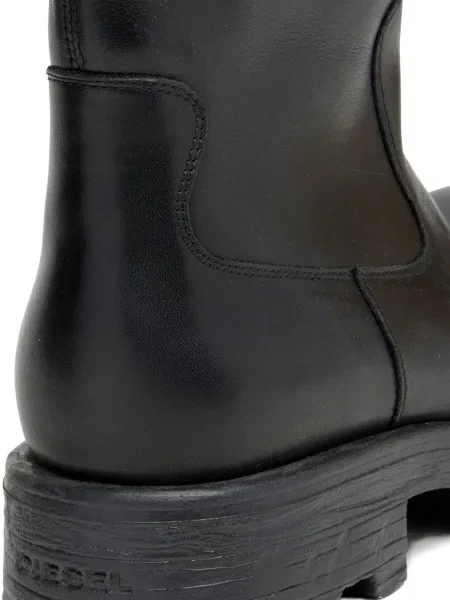 Botine Diesel din piele negru