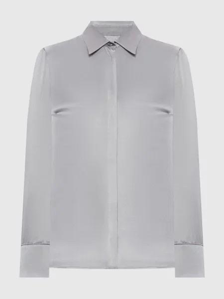 Блуза із шовку Peserico сіра