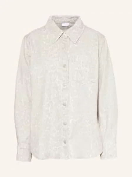 Lala Berlin Jeansowa Koszula Olivia grau beżowa