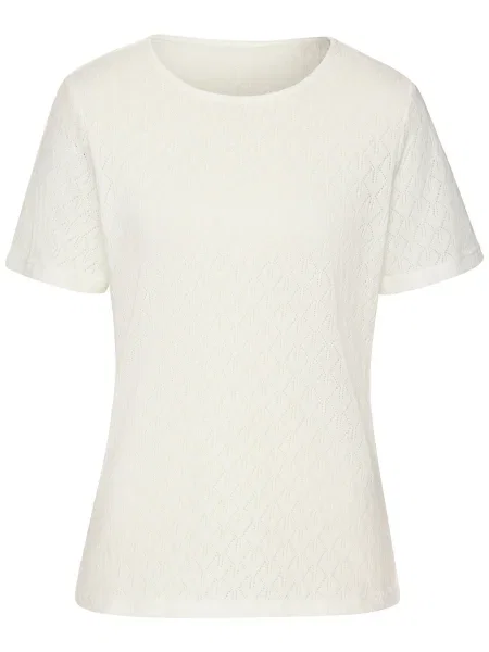 VIVANCE Tricou lână alb