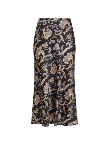 Spódnica midi Veronica Beard w kwiatki do kolan czarna