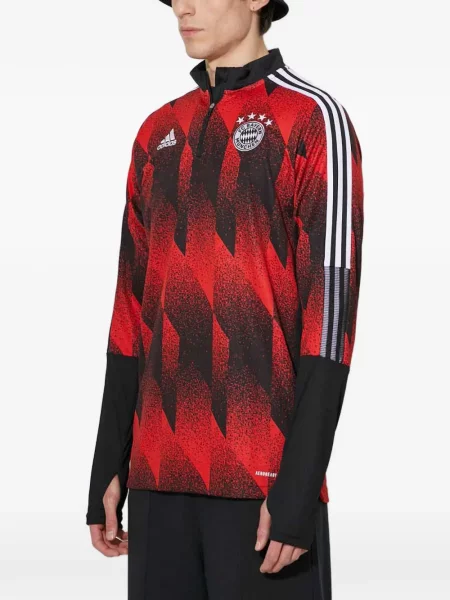 Lung hanorac Adidas din canvas alb