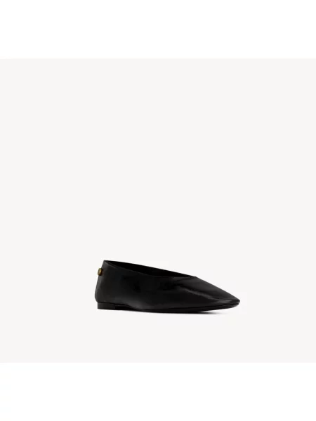 Balerinki Saint Laurent skórzane czarne