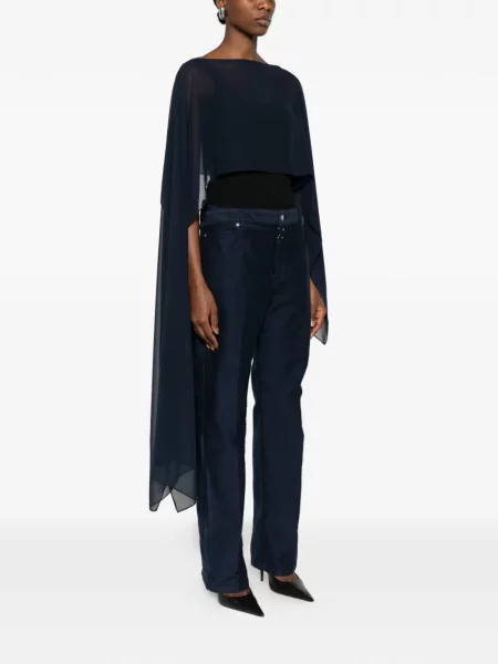 Przezroczysta szal Gianluca Capannolo niebieska