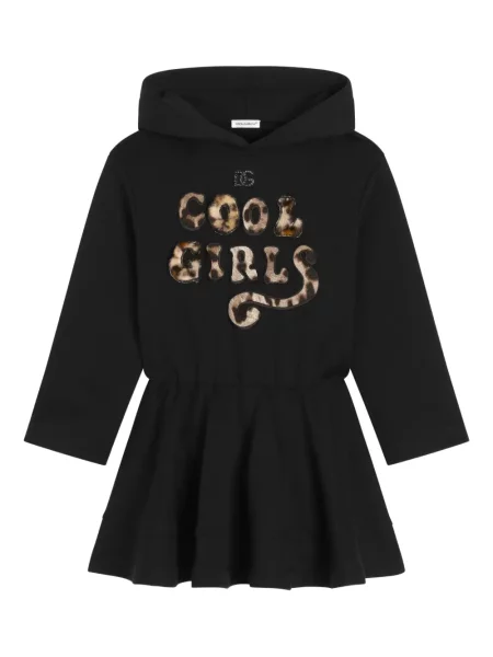Dětské šaty Dolce & Gabbana černé