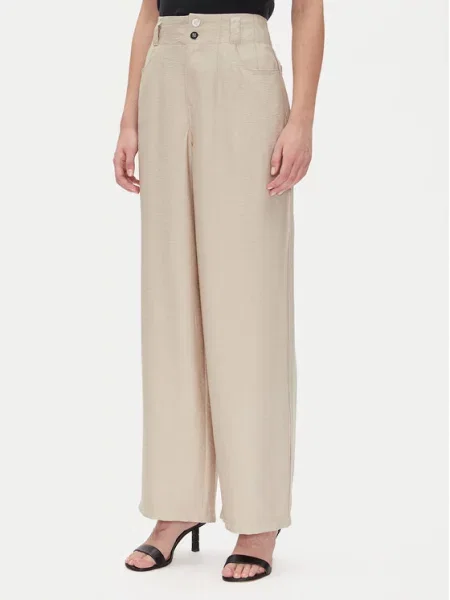 DKNY Kalhoty z materiálu béžová