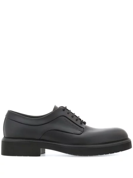 Pantofi derby Ferragamo din piele negru
