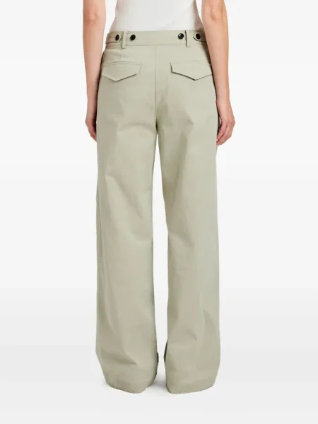Pantaloni Proenza Schouler White Label plisate alb