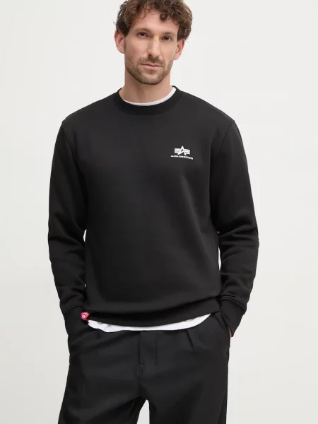 Dukserica Alpha Industries Bluza Alpha Industries 03 za muškarce bez uzorka crna