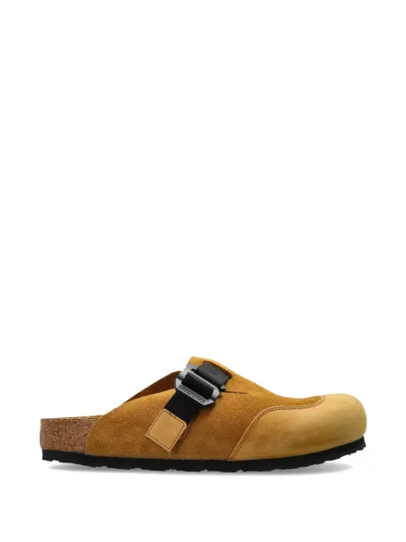 Saboți Birkenstock din piele de căprioară