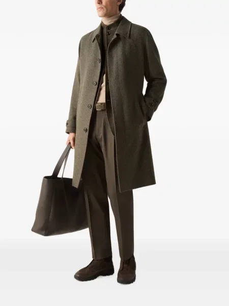 Pantaloni Zegna de lână verde