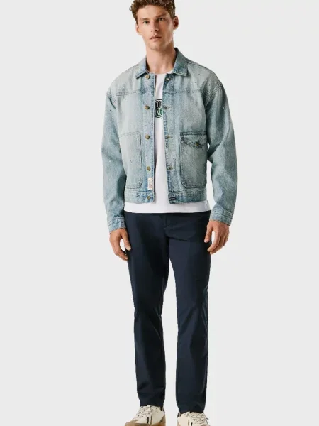 Джинсова куртка Pepe Jeans блакитна