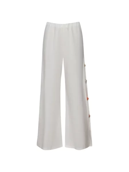 Pantaloni Baobab cu strasuri alb
