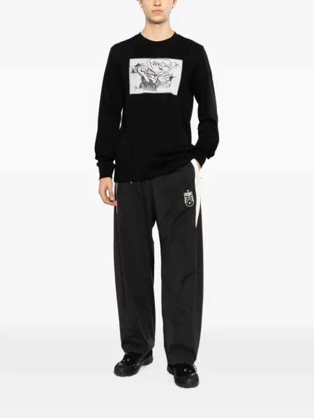 Tricou Moncler cu imagine negru